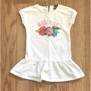 Moschino Baby girl white tennis dress